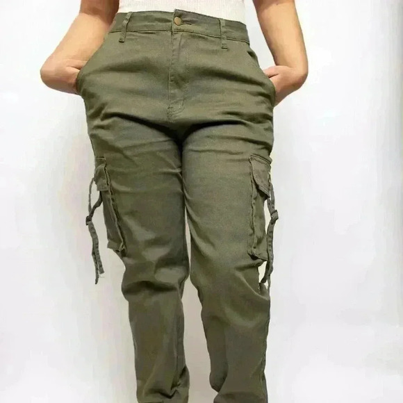 Jumping Through Hoops Olive Cargo Pant - Picture 1 of 4